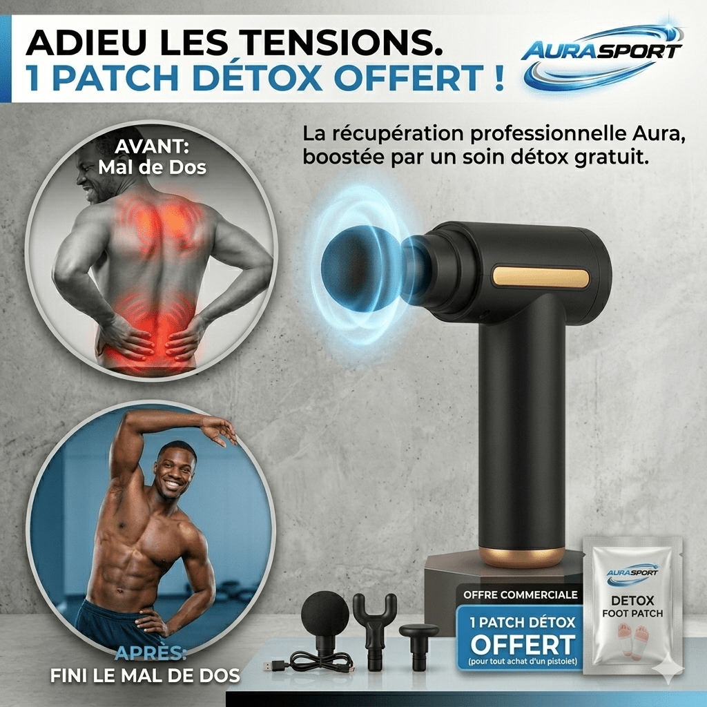 Pistolet de massage multifonction | - AURA SPORT