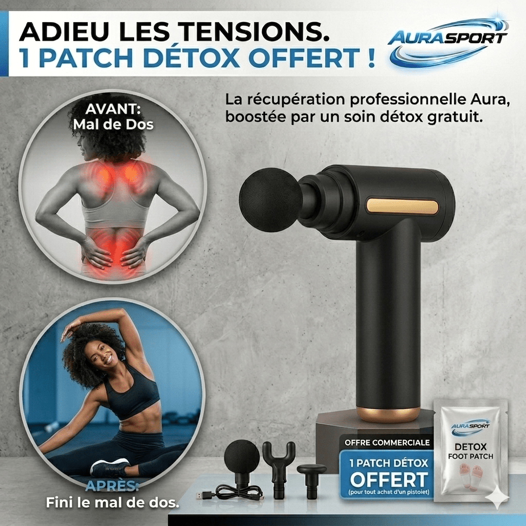 Pistolet de massage multifonction | - AURA SPORT