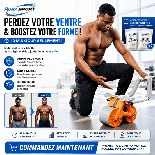 Roulette abdominale multifonctions| Modèle Premium - AURA SPORT